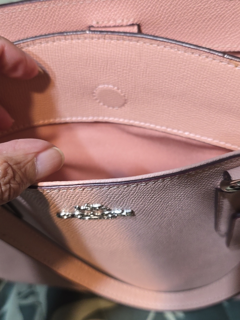 Coach Blush Pink Leather Satchel with Detachable Strap - Picture 5 of 8